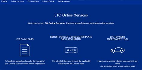 lto online services.
